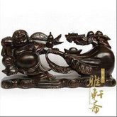 INPHIC-越南紅木工藝品擺飾 彌勒佛 大款40cm 如意布袋拖財佛